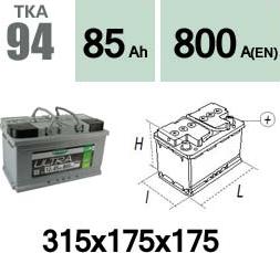 Technika TKA94 - Başlanğıc batareyası furqanavto.az