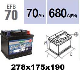 Technika EFB70 - Başlanğıc batareyası furqanavto.az