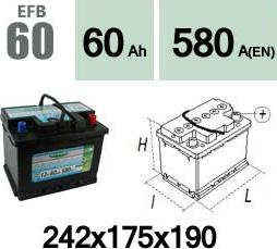 Technika EFB60 - Başlanğıc batareyası furqanavto.az