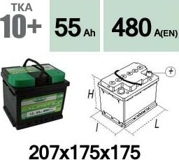 Technika TKA10+ - Başlanğıc batareyası furqanavto.az