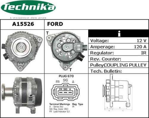 Technika A15526 - Alternator furqanavto.az