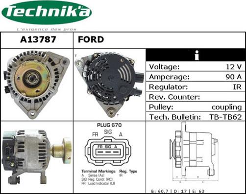 Technika A13787 - Alternator furqanavto.az