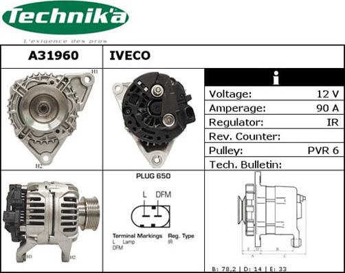 Technika A31960 - Alternator furqanavto.az