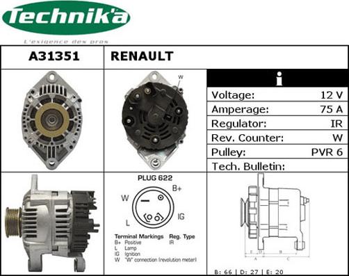 Technika A31351 - Alternator furqanavto.az