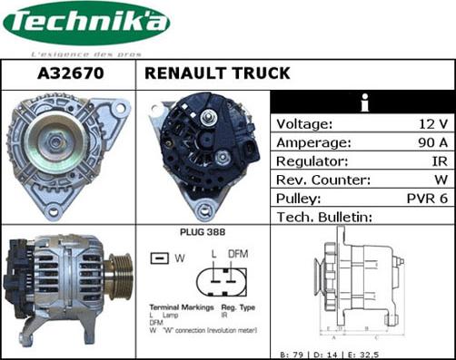 Technika A32670 - Alternator furqanavto.az