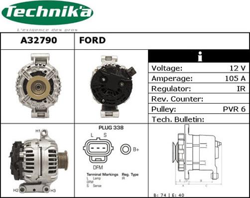 Technika A32790 - Alternator furqanavto.az