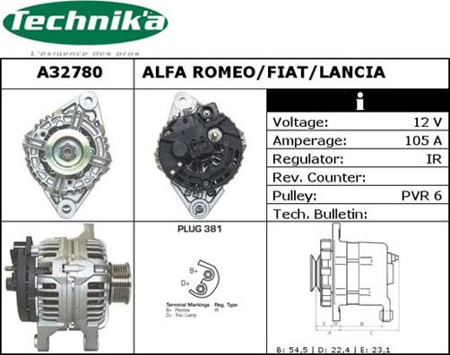 Technika A32780 - Alternator furqanavto.az