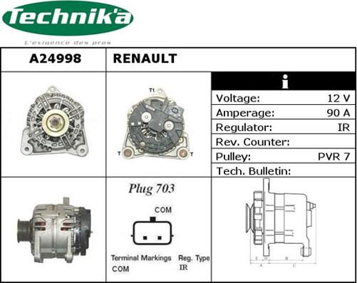 Technika A24998 - Alternator furqanavto.az