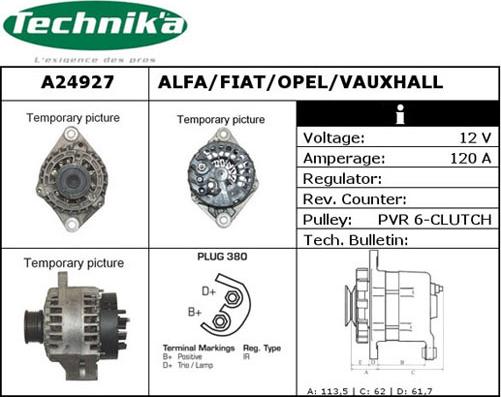 Technika A24927 - Alternator furqanavto.az