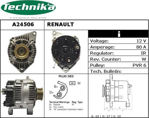 Technika A24506 - Alternator furqanavto.az