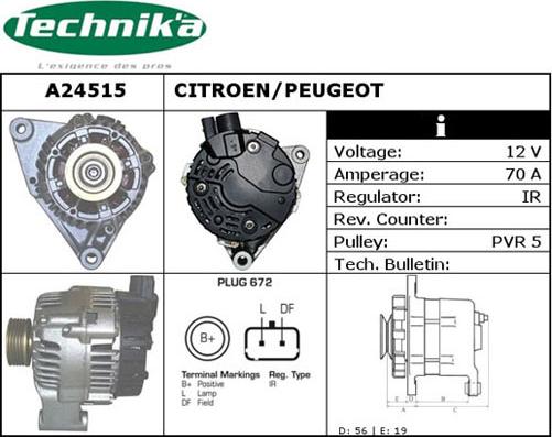 Technika A24515 - Alternator furqanavto.az