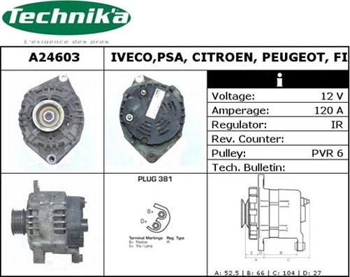 Technika A24603 - Alternator furqanavto.az