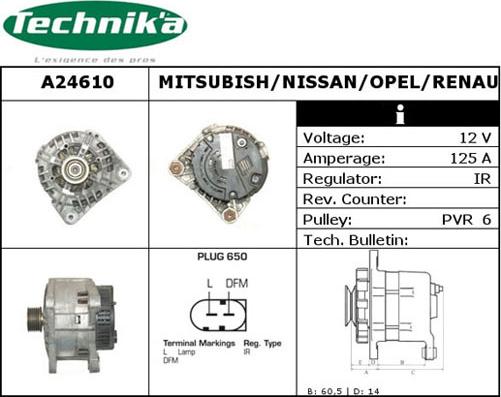 Technika A24610 - Alternator furqanavto.az