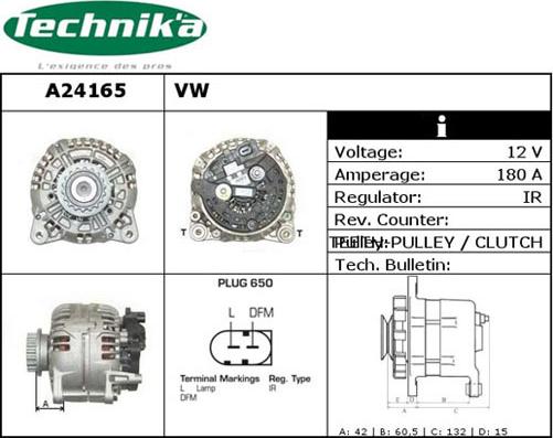 Technika A24165 - Alternator furqanavto.az