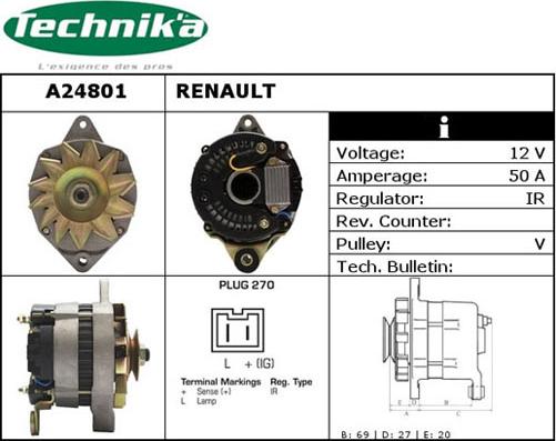 Technika A24801 - Alternator furqanavto.az