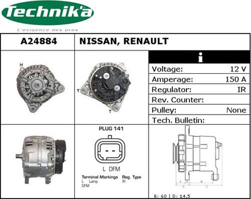 Technika A24884 - Alternator furqanavto.az