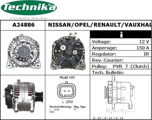 Technika A24886 - Alternator furqanavto.az