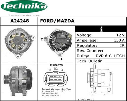 Technika A24248 - Alternator furqanavto.az