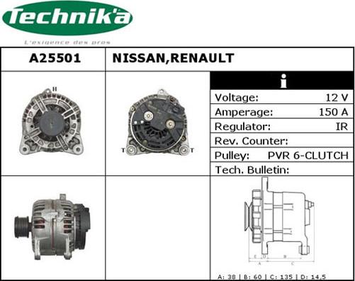 Technika A25501 - Alternator furqanavto.az