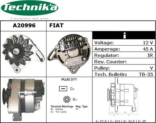 Technika A20996 - Alternator furqanavto.az