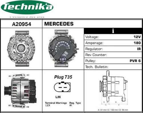 Technika A20954 - Alternator furqanavto.az