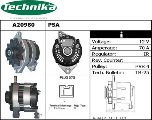 Technika A20980 - Alternator furqanavto.az