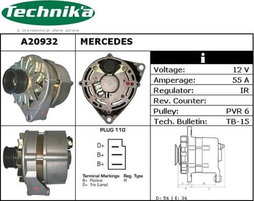 Technika A20932 - Alternator furqanavto.az