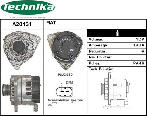 Technika A20431 - Alternator furqanavto.az