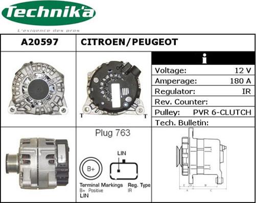 Technika A20597 - Alternator furqanavto.az