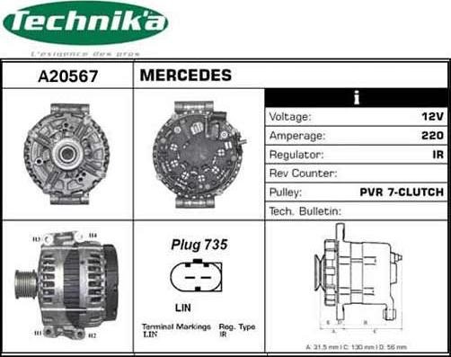 Technika A20567 - Alternator furqanavto.az