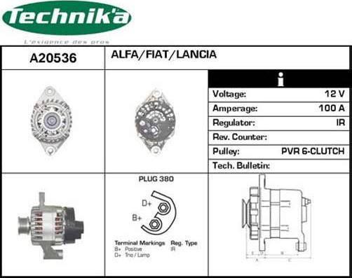 Technika A20536 - Alternator furqanavto.az