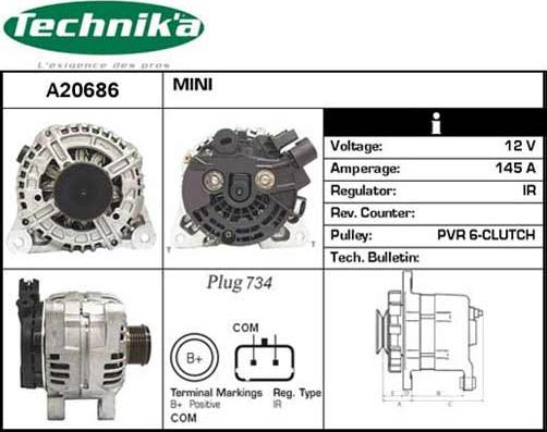 Technika A20686 - Alternator furqanavto.az