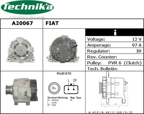 Technika A20067 - Alternator furqanavto.az