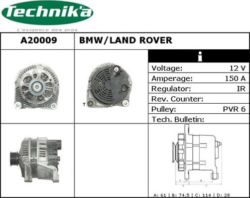 Technika A20009 - Alternator furqanavto.az