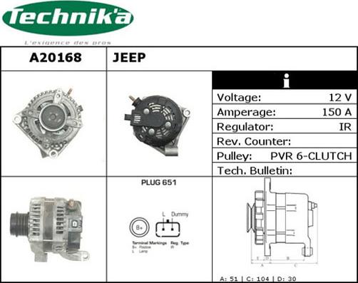 Technika A20168 - Alternator furqanavto.az