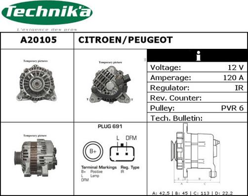 Technika A20105 - Alternator furqanavto.az