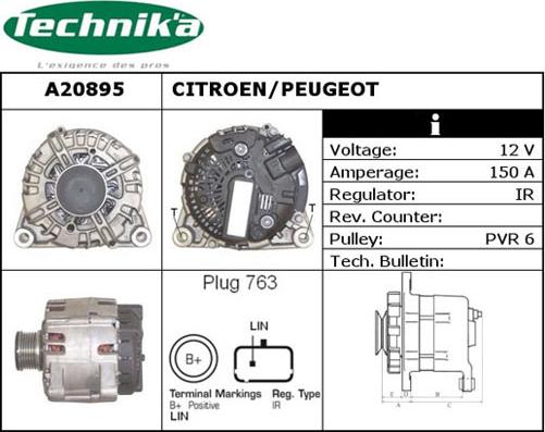 Technika A20895 - Alternator furqanavto.az