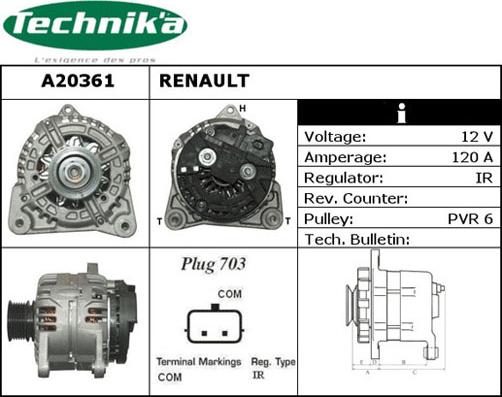 Technika A20361 - Alternator furqanavto.az