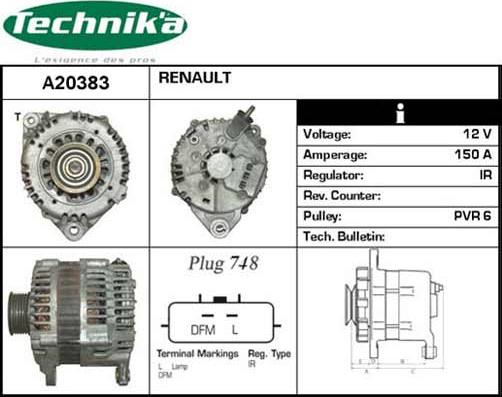 Technika A20383 - Alternator furqanavto.az