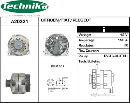 Technika A20321 - Alternator furqanavto.az