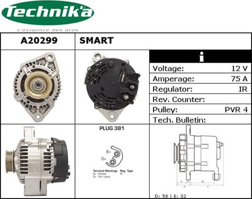 Technika A20299 - Alternator furqanavto.az