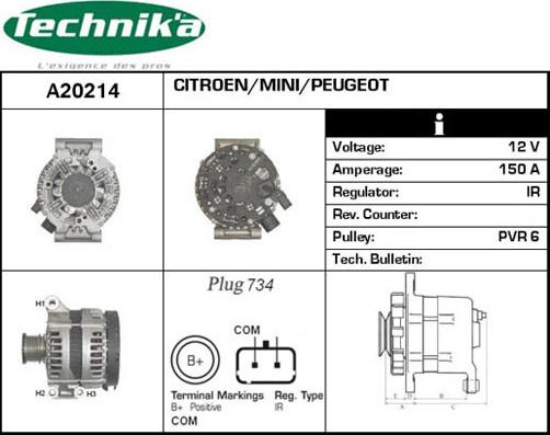 Technika A20214 - Alternator furqanavto.az