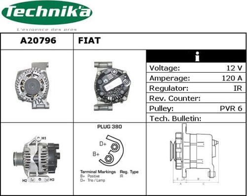 Technika A20796 - Alternator furqanavto.az