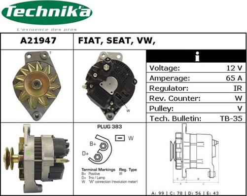 Technika A21947 - Alternator furqanavto.az