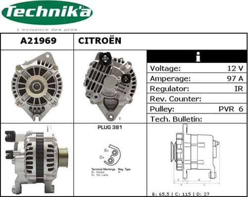 Technika A21969 - Alternator furqanavto.az