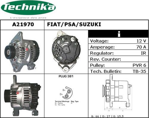 Technika A21970 - Alternator furqanavto.az