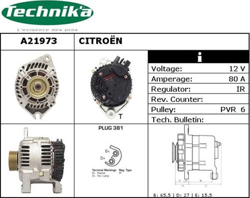 Technika A21973 - Alternator furqanavto.az