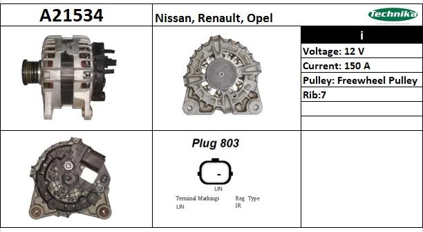 Technika A21534 - Alternator furqanavto.az