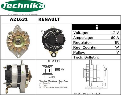 Technika A21631 - Alternator furqanavto.az