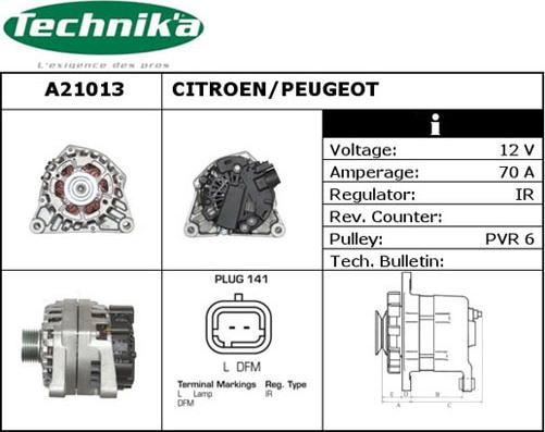 Technika A21013 - Alternator furqanavto.az